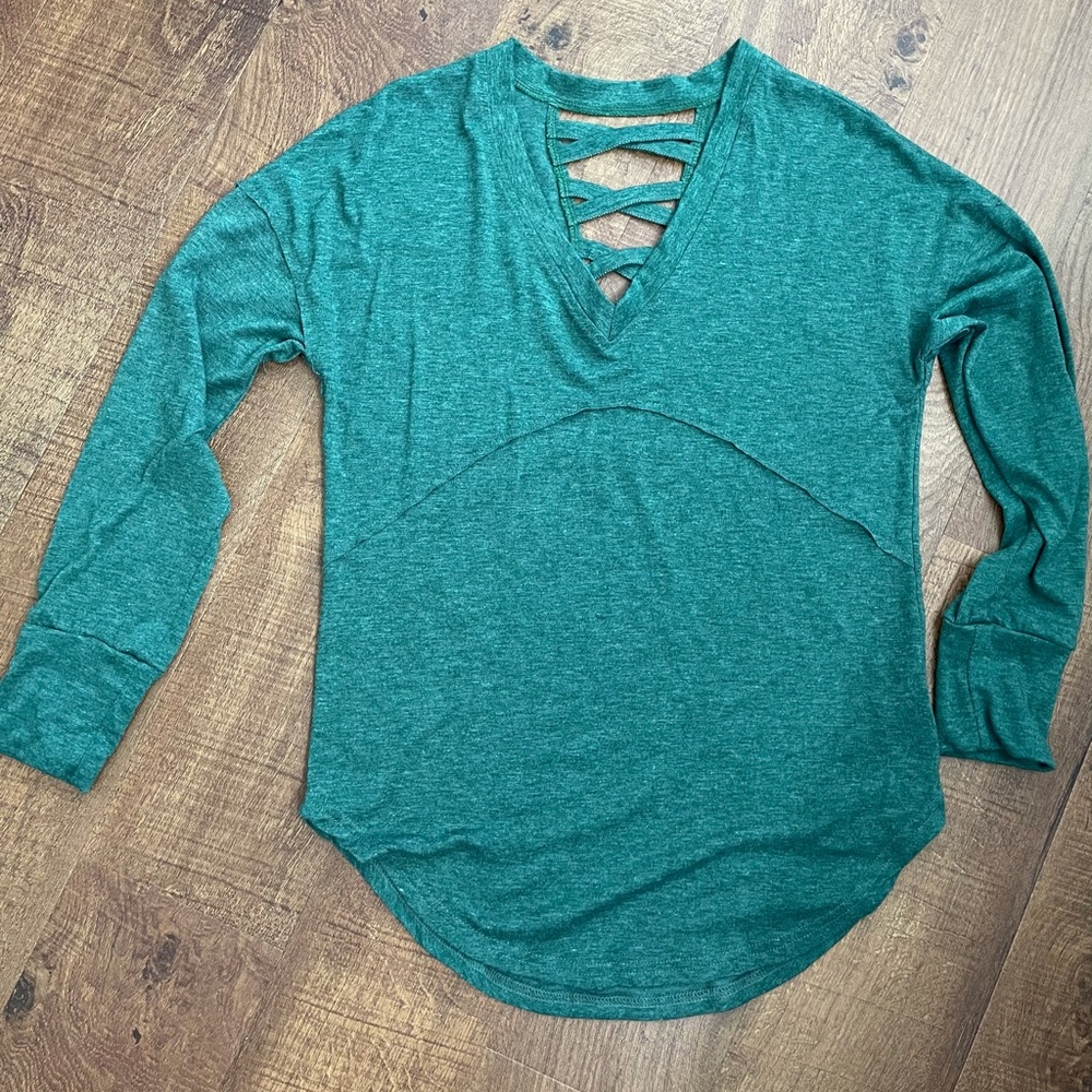 Green long sleeve shirt